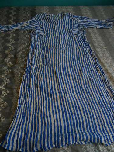 Vintage Blue and white striped dress (Small)